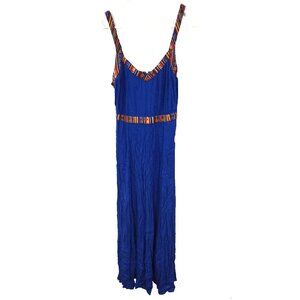 Jack Sz 6 Womens Blue Dakota Dell Crinkle Ribbon Trim Maxi Dress